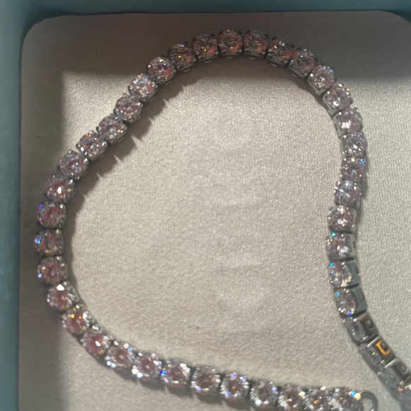 3mm CZ Diamond Tennis Bracelet in White Gold KRKC - Picture 6 of 6
